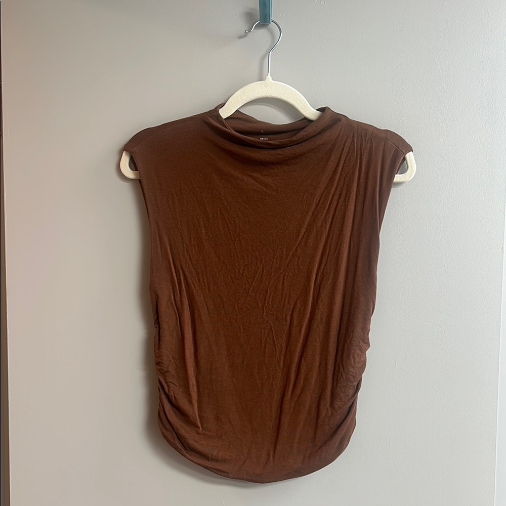 Brown Sleeveless Top